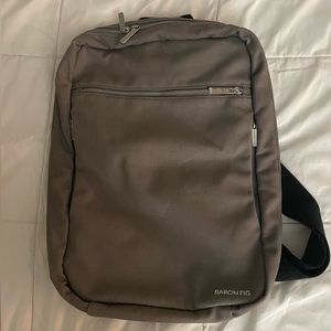 baron fig laptop slim line backpack grey (never sold)